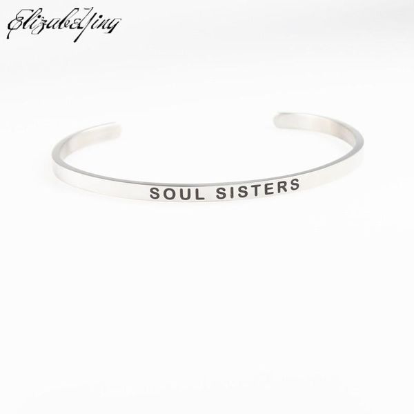 

4mm width mantra bracelets bangles 316l stainless steel positive inspirational quotes bangle, Black