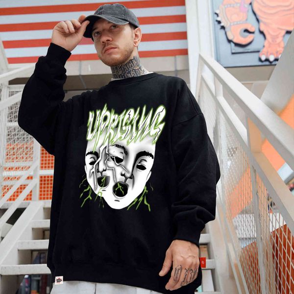 rising - men's hoodi, large street cloth, hip hop, devil racing, harajuku, long sv, cotton sweatshirts, loose, Black
rising - men's hoodi, large street cloth, hip hop, devil racing, harajuku, long sv, cotton sweatshirts, loose, Black