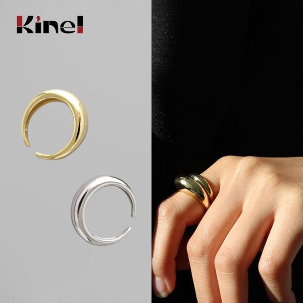 cluster rings kinel arrivals 925 sterling silver smooth circle arc for women adjustable finger ring fashion korea jewelry, Golden;silver
cluster rings kinel arrivals 925 sterling silver smooth circle arc for women adjustable finger ring fashion korea jewelry, Golden;silver