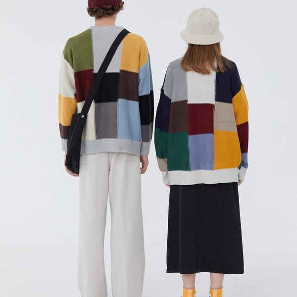 sweater bloc plaid colours of the vintage couple's retro harajuku pull homme tank sweater vest, White;black
sweater bloc plaid colours of the vintage couple's retro harajuku pull homme tank sweater vest, White;black