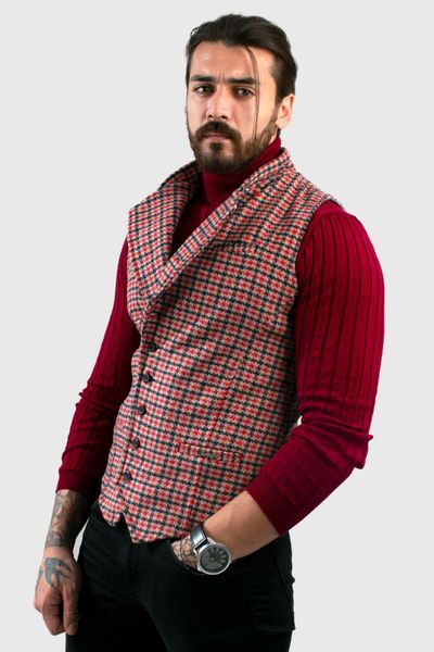 deepsea pockets and button cachet cepken 2103009 men's vests, Black;white