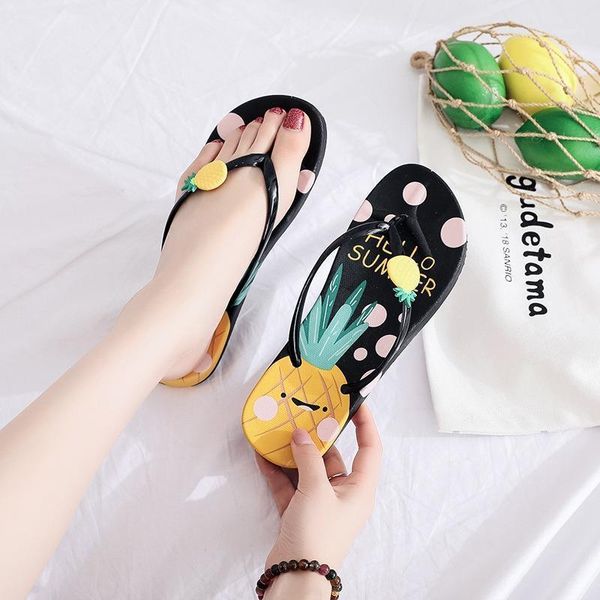 menore summer women beach vacation slippers cartoon pineapple strawberry printed girls flip flops fashion women's sandals 20211, Black
menore summer women beach vacation slippers cartoon pineapple strawberry printed girls flip flops fashion women's sandals 20211, Black