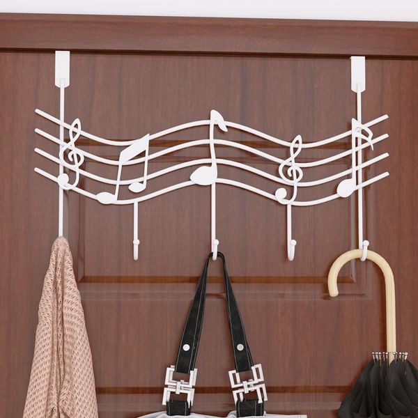 over the door hanger rack 5 hooks home office bathroom coat towel musical note i88 & rails
over the door hanger rack 5 hooks home office bathroom coat towel musical note i88 & rails