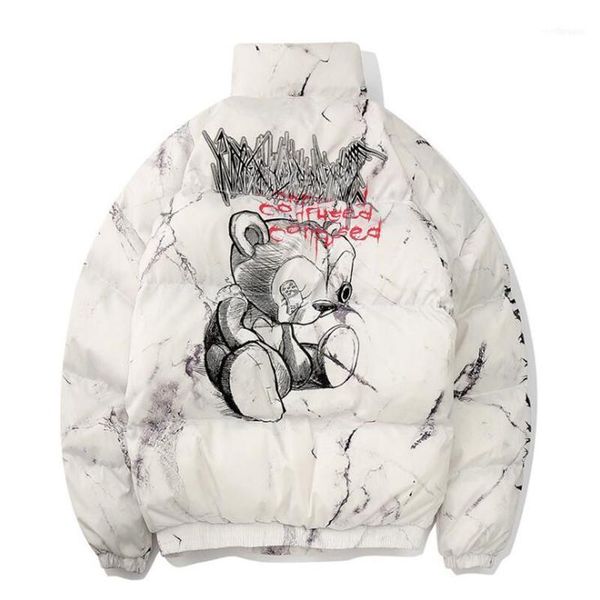 men's down & parkas men winter coat 2021 hip hop zipper pockets thick jackets fashion casual texture printing streetwear jacket 1, Black
men's down & parkas men winter coat 2021 hip hop zipper pockets thick jackets fashion casual texture printing streetwear jacket 1, Black