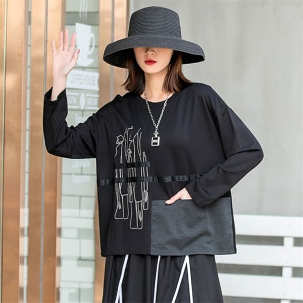 printed fashion women's spring pleated pullover goddess fan casual style loose t-shirt female 5c627 210427, White
printed fashion women's spring pleated pullover goddess fan casual style loose t-shirt female 5c627 210427, White