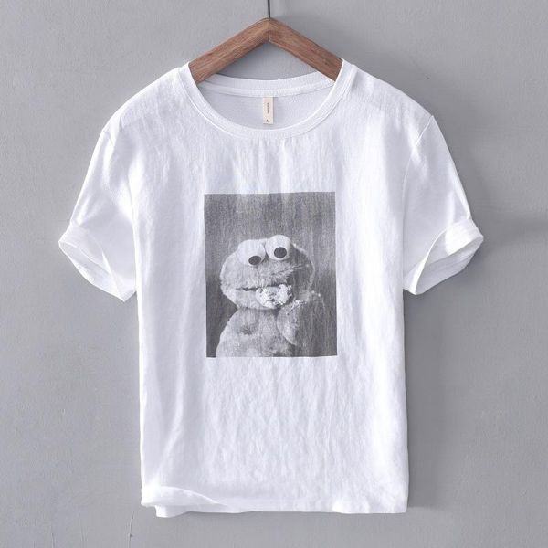 men's t-shirts cartoon printed short sleeve men summer cool linen fabric breathable movie printing fashion pullover, White;black
men's t-shirts cartoon printed short sleeve men summer cool linen fabric breathable movie printing fashion pullover, White;black