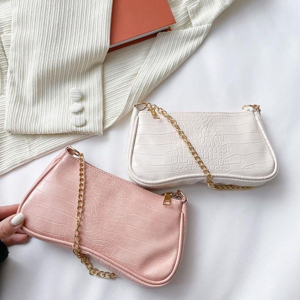 women casual chain small underarm bags female alligator pattern solid color pu handbags shoppingpouch cross body
women casual chain small underarm bags female alligator pattern solid color pu handbags shoppingpouch cross body