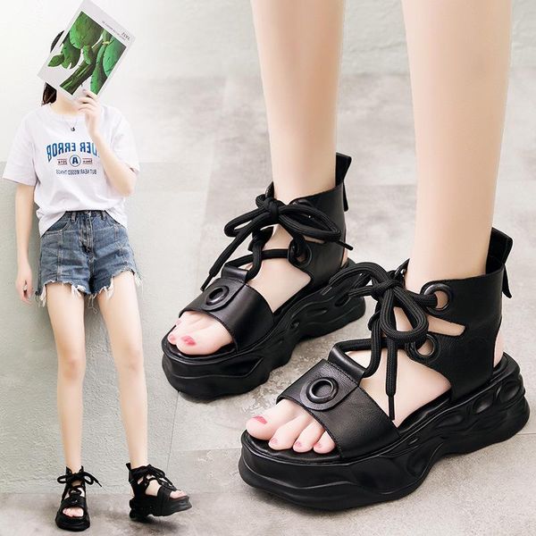 sandals summer shoes for women 2021 female woman flats gladiator heels casual platform fashion, Black
sandals summer shoes for women 2021 female woman flats gladiator heels casual platform fashion, Black