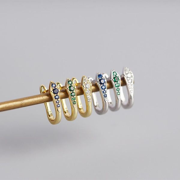 prevent allergy 925 sterling silver stud earrings for women colorful zircon u-shape fine jewelry elegant party accessories, Golden;silver
prevent allergy 925 sterling silver stud earrings for women colorful zircon u-shape fine jewelry elegant party accessories, Golden;silver