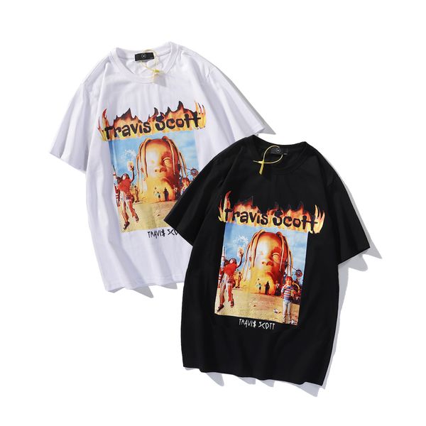travis scott t shirt 3d amusement park print short sleeve loose casual men's round neck cotton t-shirt couple, White;black
travis scott t shirt 3d amusement park print short sleeve loose casual men's round neck cotton t-shirt couple, White;black