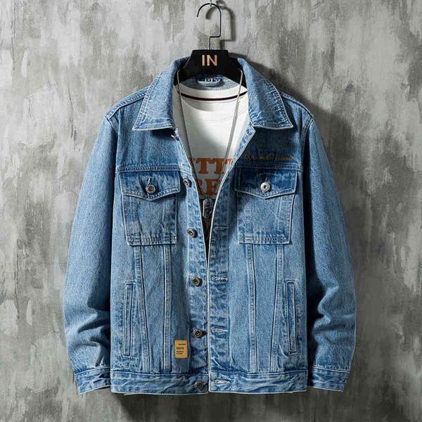 men's jackets autumn denim fashion casual stitching punk style cotton jeans coats size plus 5xl qyk0, Black;brown
men's jackets autumn denim fashion casual stitching punk style cotton jeans coats size plus 5xl qyk0, Black;brown