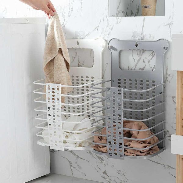 laundry storage & organization plastic basket foldable home dirty hamper sturdy handle with 2 no drilling hooks
laundry storage & organization plastic basket foldable home dirty hamper sturdy handle with 2 no drilling hooks