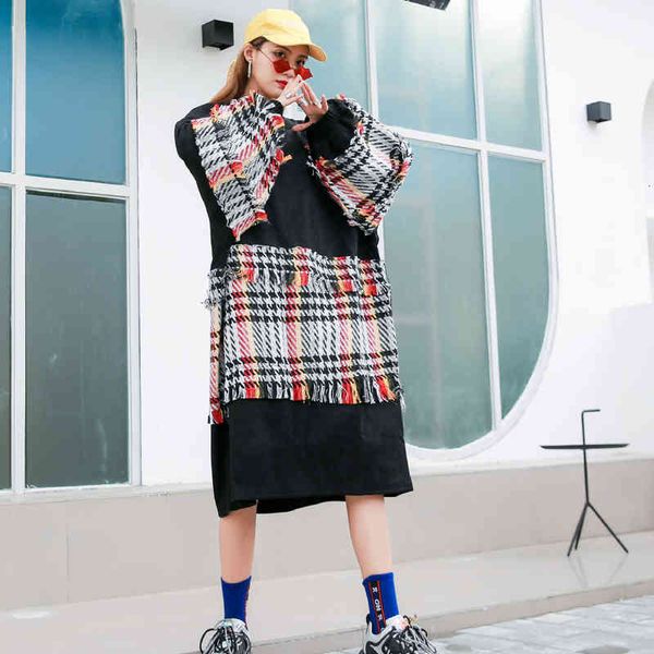 dresses autumn and winter temperament long-sleeved dress, long skirt, plus size fat mm, light mature style stitching plaid skirt, Black;gray
dresses autumn and winter temperament long-sleeved dress, long skirt, plus size fat mm, light mature style stitching plaid skirt, Black;gray