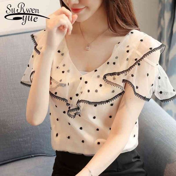 chiffon women and blouses short sleeve female off shoulder fashion blusa femininas 0820 40 210521, White
chiffon women and blouses short sleeve female off shoulder fashion blusa femininas 0820 40 210521, White
