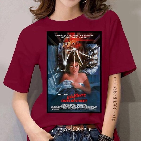women's t-shirt on elm street shirt a nightmare wes craven horror film movie films t, White
women's t-shirt on elm street shirt a nightmare wes craven horror film movie films t, White