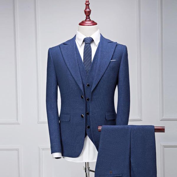 men's suits & blazers new arrival three piece casual fashion wool suit men wedding costume mariage terno, White;black
men's suits & blazers new arrival three piece casual fashion wool suit men wedding costume mariage terno, White;black