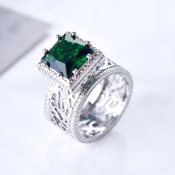wedding rings luxury charms hyperbole patterm ring fashion green big square crystal for women jewelry, Slivery;golden
wedding rings luxury charms hyperbole patterm ring fashion green big square crystal for women jewelry, Slivery;golden