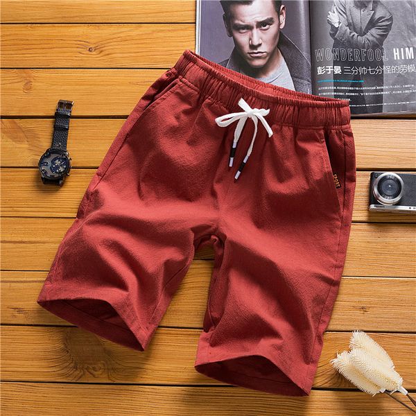 men shortsmen's short summer cotton hemp / 5 loose casual trend fattening korean linen beach pants, White;black
men shortsmen's short summer cotton hemp / 5 loose casual trend fattening korean linen beach pants, White;black