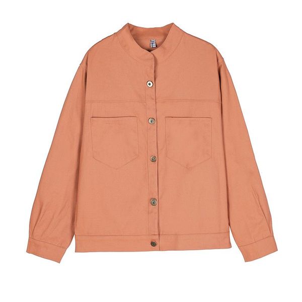 women's jackets retro chic tooling jacket women 2021 spring korean version of the loose wild casual wind short female le96, Black;brown
women's jackets retro chic tooling jacket women 2021 spring korean version of the loose wild casual wind short female le96, Black;brown