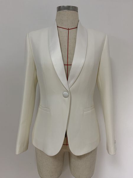 women's suits & blazers premium style original design personality slim jacket shawl collar one button outwear black white u8gc, White;black
women's suits & blazers premium style original design personality slim jacket shawl collar one button outwear black white u8gc, White;black