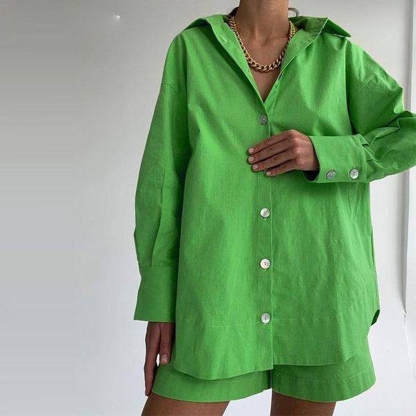women's tracksuits tracksuit green casual loungewear two piece set buttons female long shirt high waist shorts suits women outfit 2021, Gray
women's tracksuits tracksuit green casual loungewear two piece set buttons female long shirt high waist shorts suits women outfit 2021, Gray