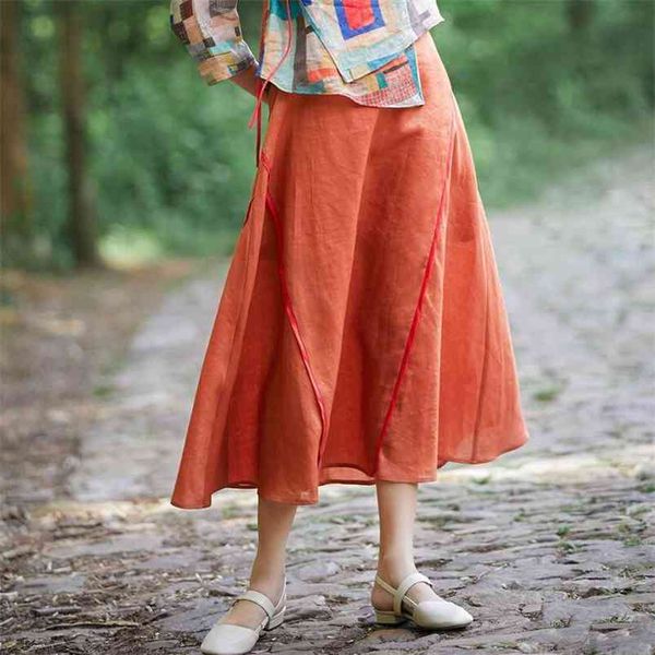 autumn women simple retro pure color casual plus size high waist skirt wild fashion a-line long 210527, Black
autumn women simple retro pure color casual plus size high waist skirt wild fashion a-line long 210527, Black