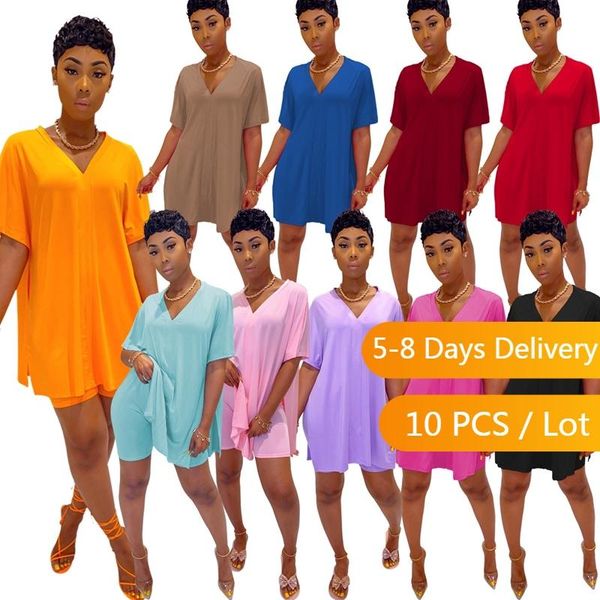 women's tracksuits bulk items wholesale lots loose two piece set women loungewear summer tracksuit casual oversized t shirt and shorts, Gray
women's tracksuits bulk items wholesale lots loose two piece set women loungewear summer tracksuit casual oversized t shirt and shorts, Gray