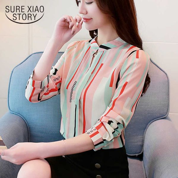 chiffon shirts long sleeved woman and blouses fashion striped v neck women's shirts ol feminine blusas 0953 40 210528, White
chiffon shirts long sleeved woman and blouses fashion striped v neck women's shirts ol feminine blusas 0953 40 210528, White