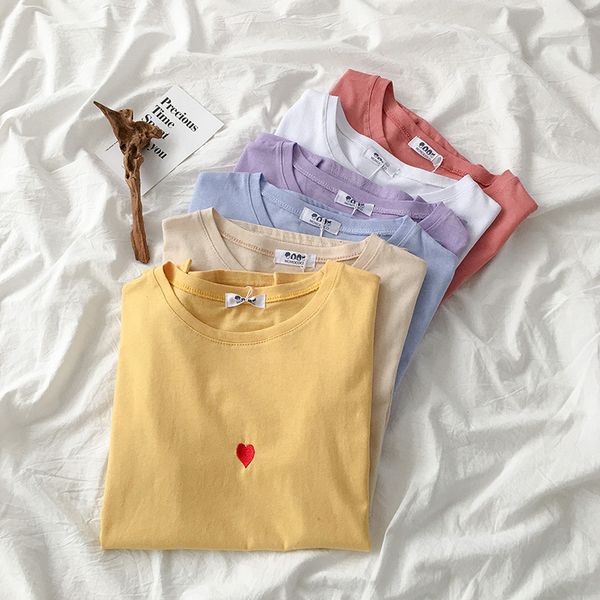 korean womens graphic tees harajuku embroidery heart vintage shirt summer tumblr kawaii female pink white shirts
korean womens graphic tees harajuku embroidery heart vintage shirt summer tumblr kawaii female pink white shirts