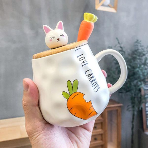 mugs mug simple korean cute cartoon ceramic spoon carrot with lid girl breakfast milk cup water coffee b20092
mugs mug simple korean cute cartoon ceramic spoon carrot with lid girl breakfast milk cup water coffee b20092