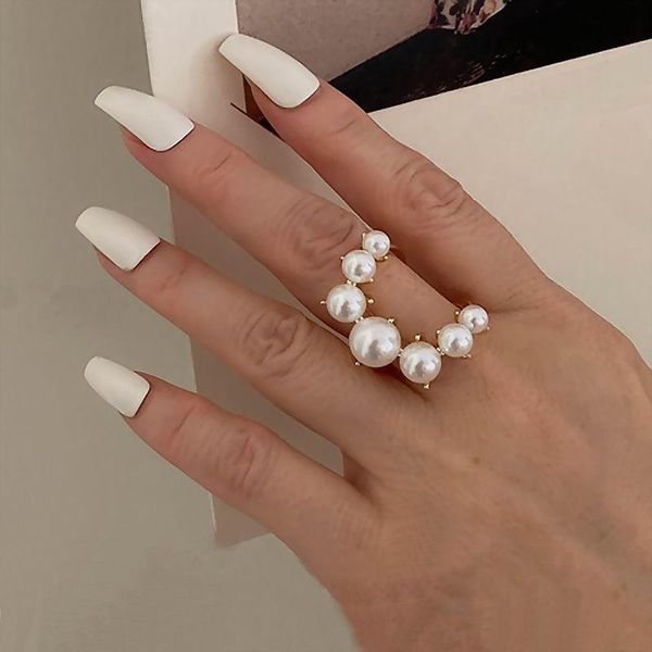 wedding rings 2021 fashion big geometric pearl paved for women jewelry personality statement open ring adjustable charm bijoux gifts, Slivery;golden
wedding rings 2021 fashion big geometric pearl paved for women jewelry personality statement open ring adjustable charm bijoux gifts, Slivery;golden