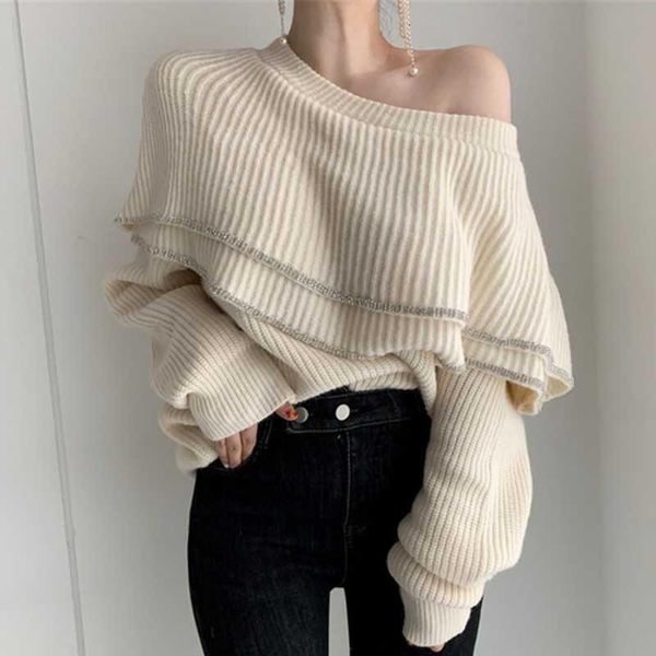 sweater autumn winter korean chic women warm knitwear all-match loose female basic knitted pullover sweaters pull femme sueter mujer 3xqz, White;black
sweater autumn winter korean chic women warm knitwear all-match loose female basic knitted pullover sweaters pull femme sueter mujer 3xqz, White;black