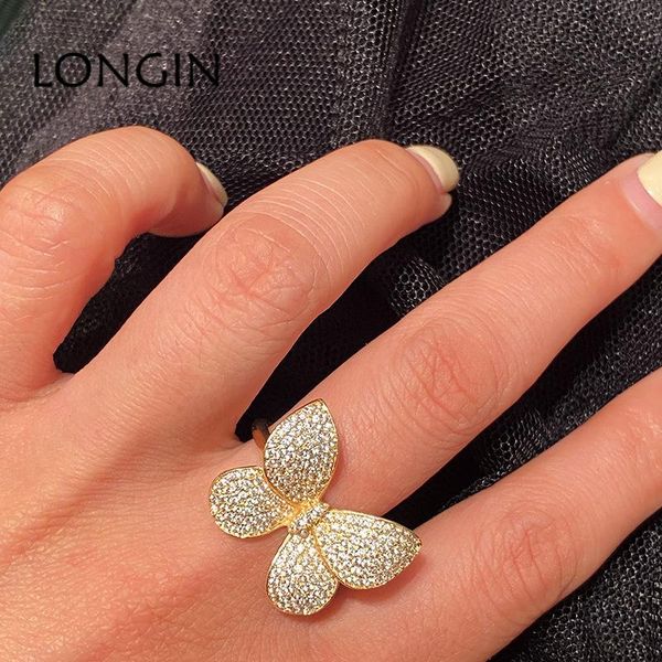 cluster rings korean version of micro zircon gold color butterfly ladies ring creative fashion personality temperament 7 number halka, Golden;silver
cluster rings korean version of micro zircon gold color butterfly ladies ring creative fashion personality temperament 7 number halka, Golden;silver