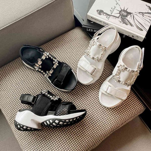 80% off store online crystal thick bottom woman sandals fashion mesh breathable women causual shoes genuine leather luxury designer ladies, Black
80% off store online crystal thick bottom woman sandals fashion mesh breathable women causual shoes genuine leather luxury designer ladies, Black