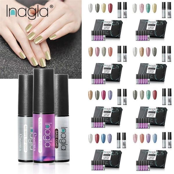 inagla 6pieces/set manicure nail gel polish kit platinum shining color varnish art sets tools polish1, Red;pink
inagla 6pieces/set manicure nail gel polish kit platinum shining color varnish art sets tools polish1, Red;pink