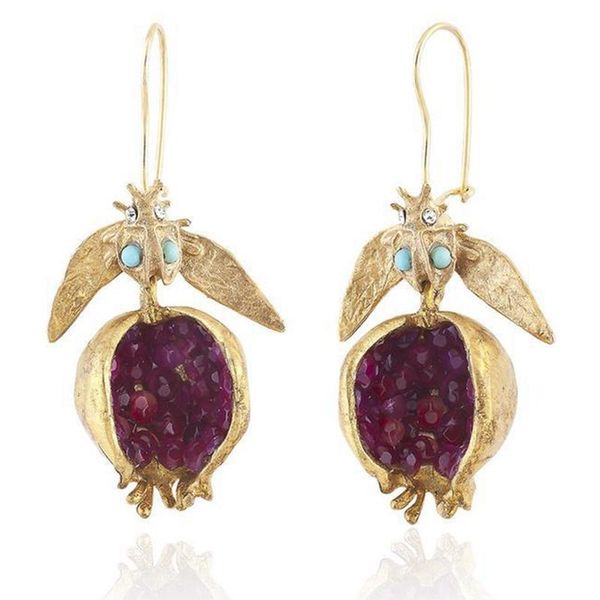 dangle & chandelier unique gold pomegranate design earrings hook for women female fashion jewelry gifts her, Silver
dangle & chandelier unique gold pomegranate design earrings hook for women female fashion jewelry gifts her, Silver