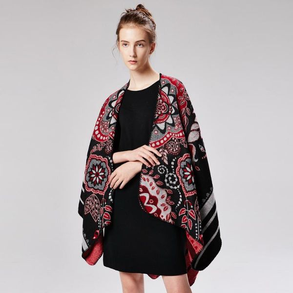 scarves thick warm shawls and women striped black ponchos capes winter scarf femme outwear mujer bufanda flower echarpes, Blue;gray
scarves thick warm shawls and women striped black ponchos capes winter scarf femme outwear mujer bufanda flower echarpes, Blue;gray