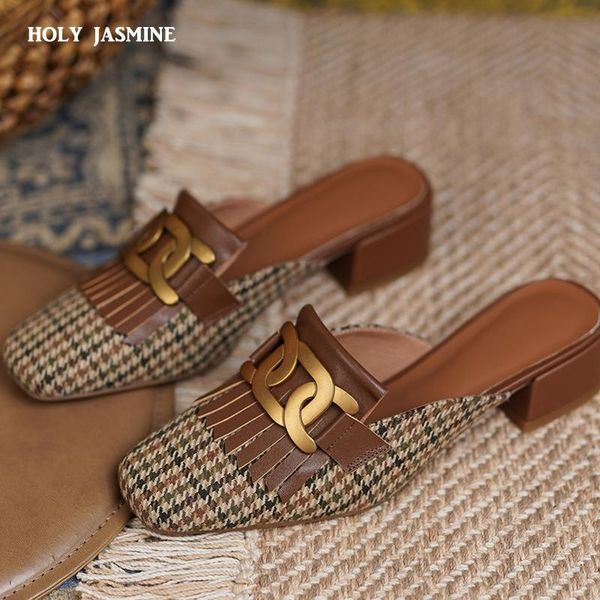 women's slippers outdoor high heels muller fashion sandals 2021 retro leather shoes adult, Black
women's slippers outdoor high heels muller fashion sandals 2021 retro leather shoes adult, Black