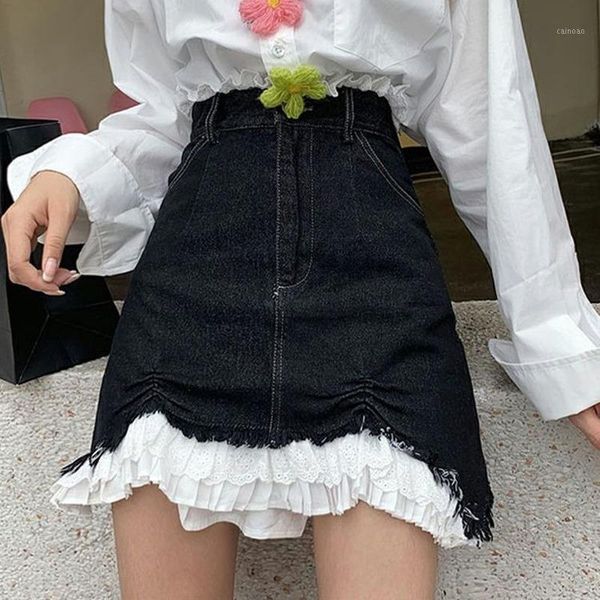 skirts summer women casual designer korean japanese style harajuku y2k girls chic sweet lace patchwork mini jean female, Black
skirts summer women casual designer korean japanese style harajuku y2k girls chic sweet lace patchwork mini jean female, Black