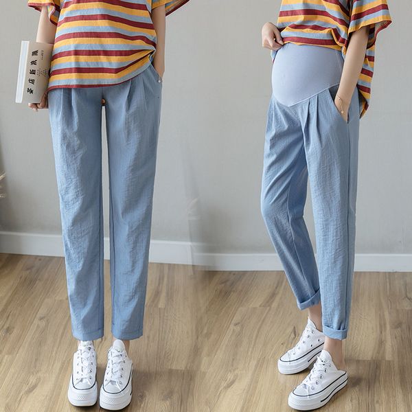 maternity bottoms 3128# spring summer thin linen maternity belly loose straight casual pants clothes for pregnant women pregnancy trousers, White
maternity bottoms 3128# spring summer thin linen maternity belly loose straight casual pants clothes for pregnant women pregnancy trousers, White