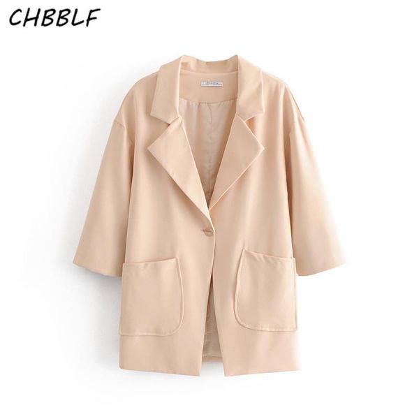 women's suits & blazers chbblf women elegant solid blazer single button outerwear ladies office wear casual chic dft27210, White;black
women's suits & blazers chbblf women elegant solid blazer single button outerwear ladies office wear casual chic dft27210, White;black