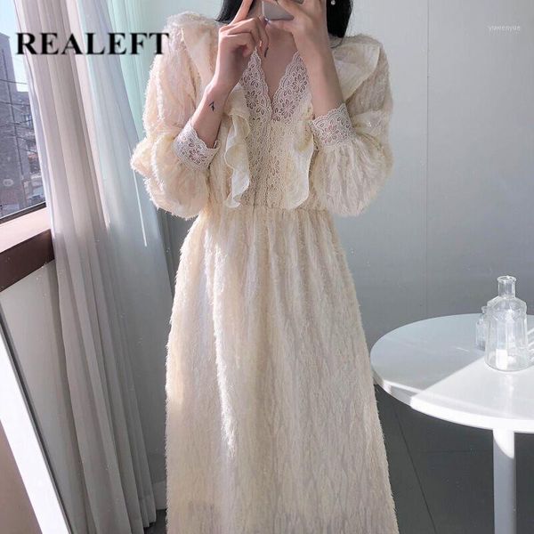 lady lace dresses elegant high waist long sleeve wasit solid color midi length women's dress female casual, Black;gray
lady lace dresses elegant high waist long sleeve wasit solid color midi length women's dress female casual, Black;gray