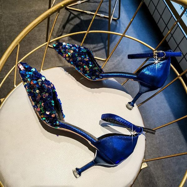 sandals 2022 summer sequined all-match high heels, stiletto one-button, pointy toe sandals, women's single shoes, Black
sandals 2022 summer sequined all-match high heels, stiletto one-button, pointy toe sandals, women's single shoes, Black