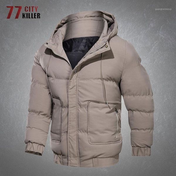 men's down & parkas winter solid color hooded mens letter embroidery thicken warm loose casual zipper jackets male commute military out, Black
men's down & parkas winter solid color hooded mens letter embroidery thicken warm loose casual zipper jackets male commute military out, Black