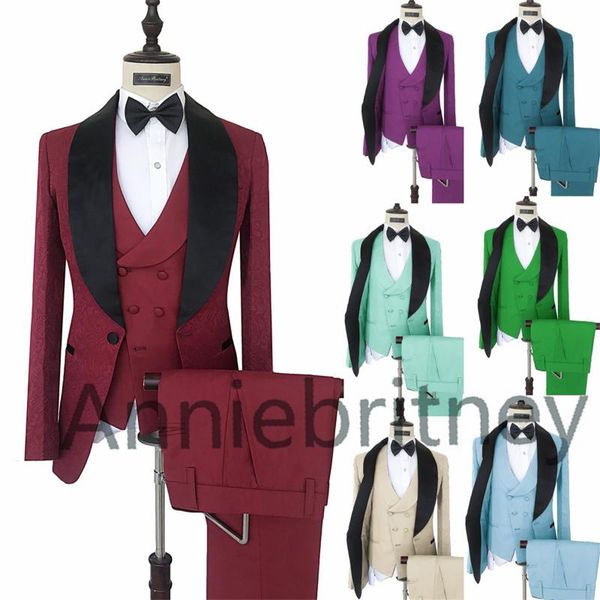 men's suits & blazers (jacket+pants+vest) slim fit fashion designs red jacquard mens 3 pieces wedding blazer luxury groom tuxedo party, White;black
men's suits & blazers (jacket+pants+vest) slim fit fashion designs red jacquard mens 3 pieces wedding blazer luxury groom tuxedo party, White;black