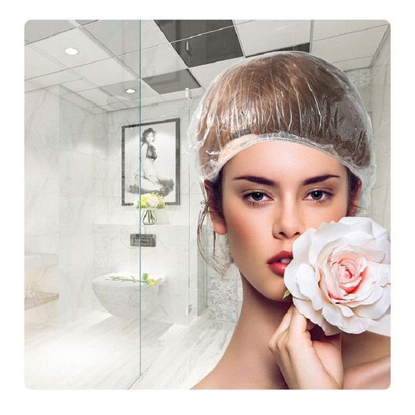 shower caps 100pcs/lot ly women's clear spa hair salon el one-off bathing elastic hat bathroom products bath bonnet
shower caps 100pcs/lot ly women's clear spa hair salon el one-off bathing elastic hat bathroom products bath bonnet
