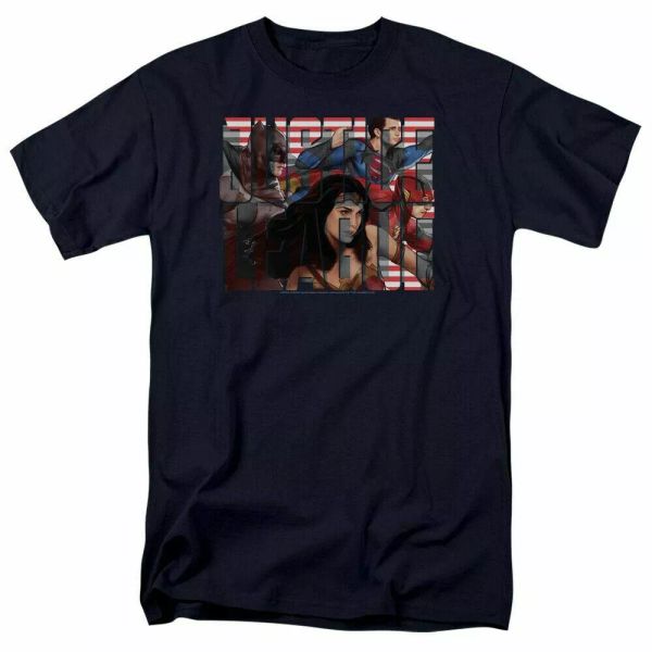 justice league rally t shirt licensed comic book movie tee classic new navy blue, White;black
justice league rally t shirt licensed comic book movie tee classic new navy blue, White;black