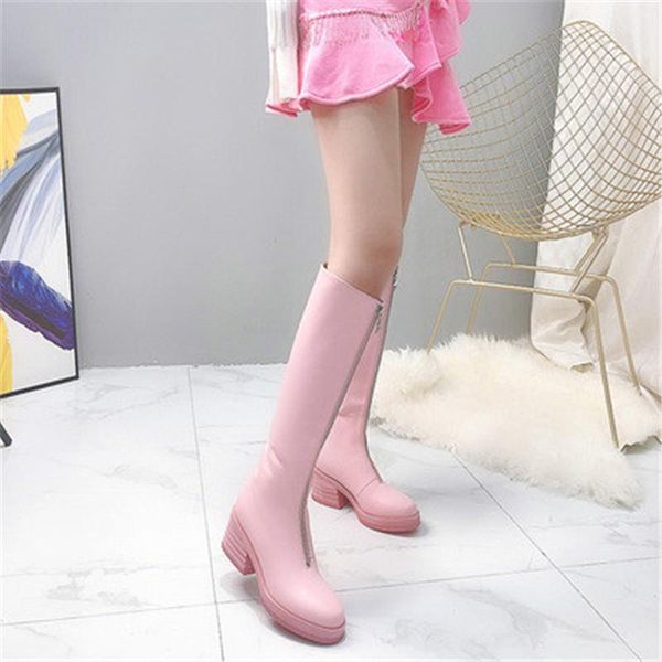 boots quality handmade genuine leather women's autumn winter white black pink female long platform ladies shoes
boots quality handmade genuine leather women's autumn winter white black pink female long platform ladies shoes