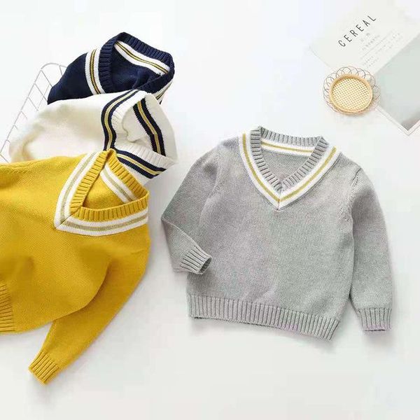 pullover autumn children's sweater 2021 boys girls fashion bottoming shirt korean style winter v-neck striped toddler sweaters, Blue
pullover autumn children's sweater 2021 boys girls fashion bottoming shirt korean style winter v-neck striped toddler sweaters, Blue