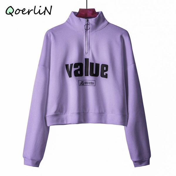women's hoodies & sweatshirts autumn woman's zipper pullover oversize female loose cotton turtleneck letter sweatshirt plus size s, Black
women's hoodies & sweatshirts autumn woman's zipper pullover oversize female loose cotton turtleneck letter sweatshirt plus size s, Black